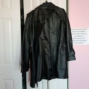 Leather coat